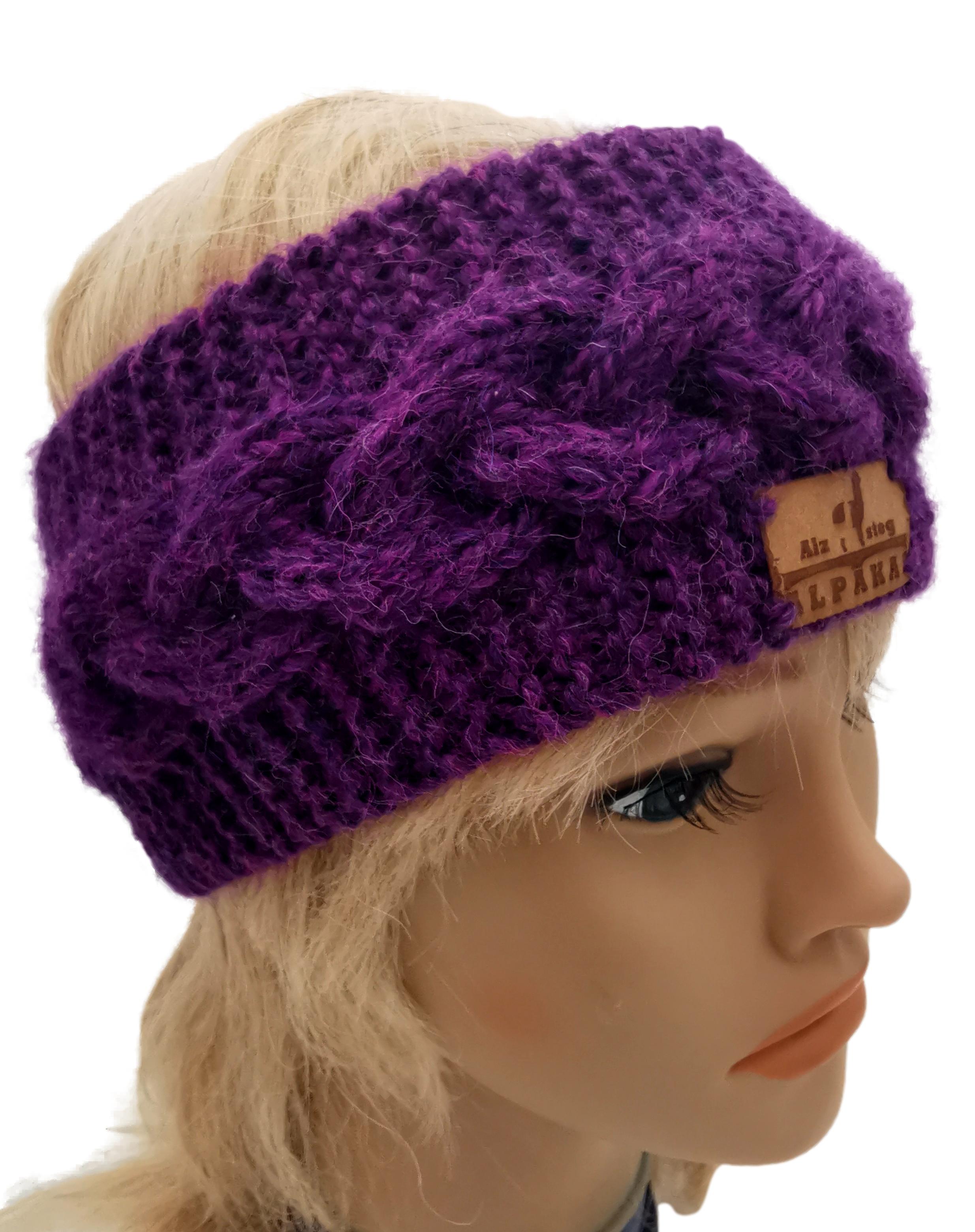 Stirnband aus 100% feinster Alpakawolle im Zopfmusterdesign in vielen verschiedenen Farben | Handmade by Alzsteg-Alpakas Stirnband aus 100% feinster Alpakawolle im Zopfmusterdesign in vielen verschiedenen Farben | Handmade by Alzsteg-Alpakas