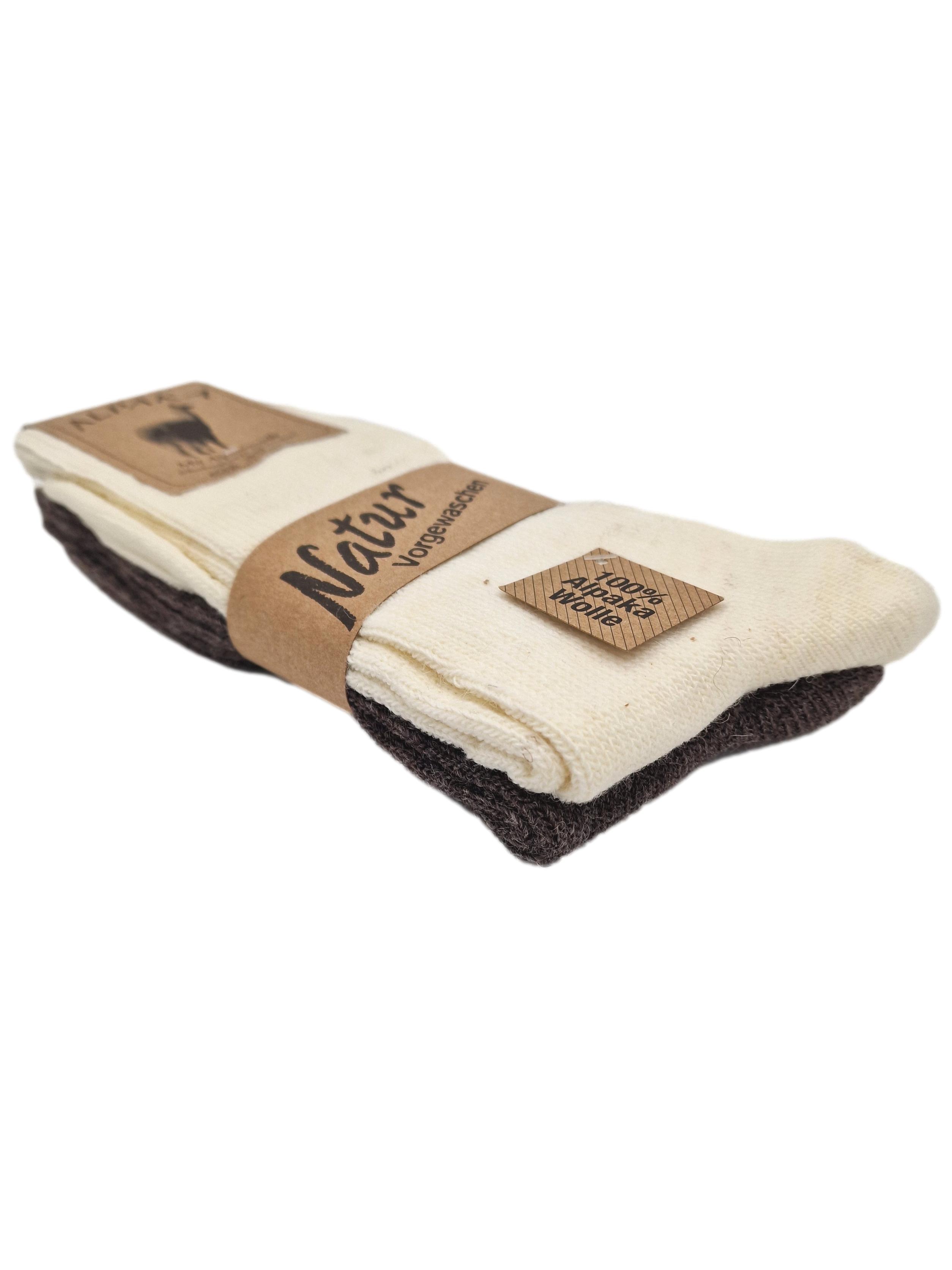 ALPAKASHOP-BAYERN | 2 Paar Alpaka-Socken fein gestrickt ALPAKASHOP-BAYERN | 2 Paar Alpaka-Socken fein gestrickt