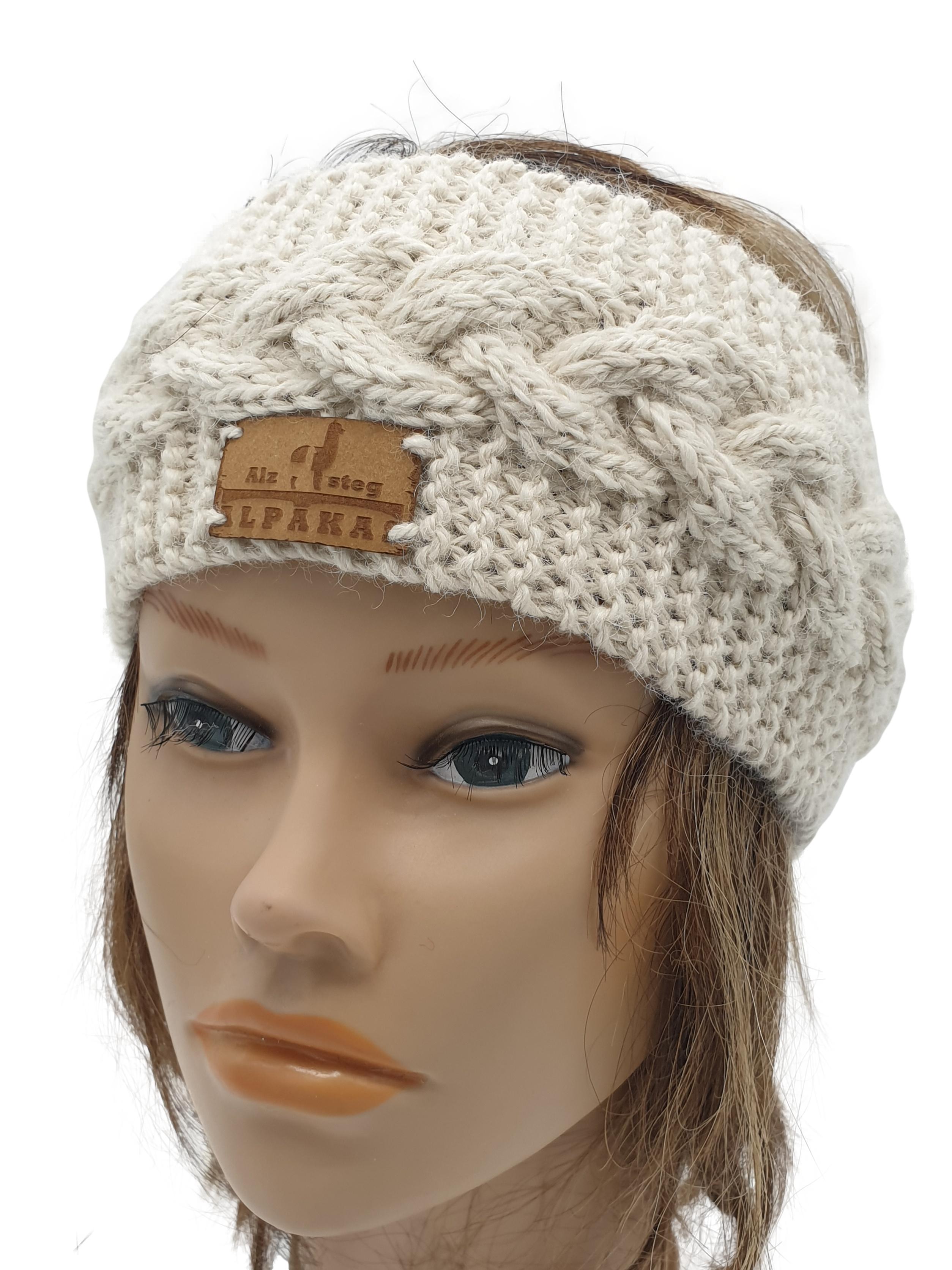 Stirnband aus 100% feinster Alpakawolle im Zopfmusterdesign in vielen verschiedenen Farben | Handmade by Alzsteg-Alpakas Stirnband aus 100% feinster Alpakawolle im Zopfmusterdesign in vielen verschiedenen Farben | Handmade by Alzsteg-Alpakas