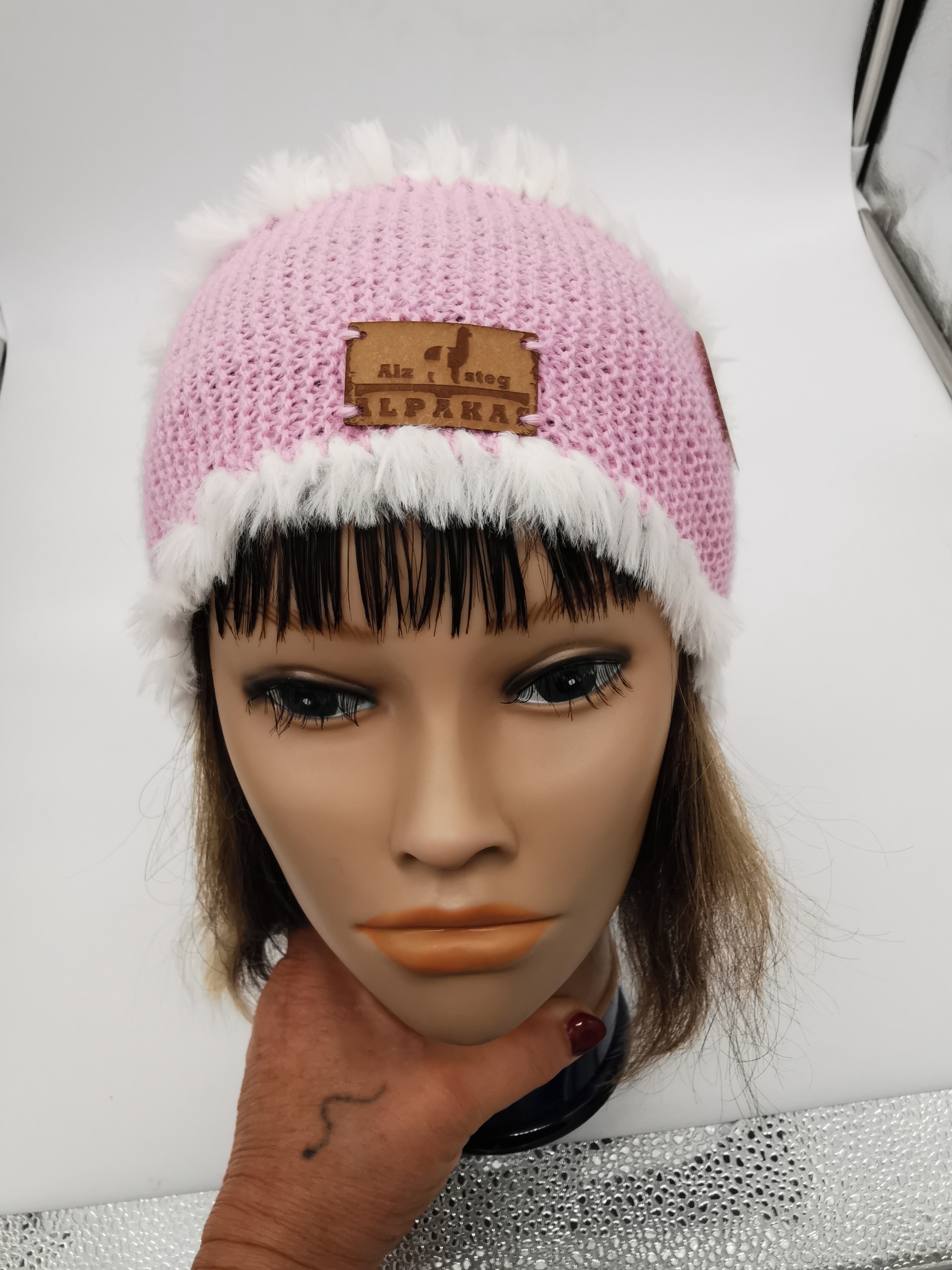 Stirnband aus Alpaka Wolle, Haarband für Mädchen Teens und Damen aus feinstem Alpakagarn mit Plüschrand in verschieden Farben | Handmade by Alzsteg Alpakas