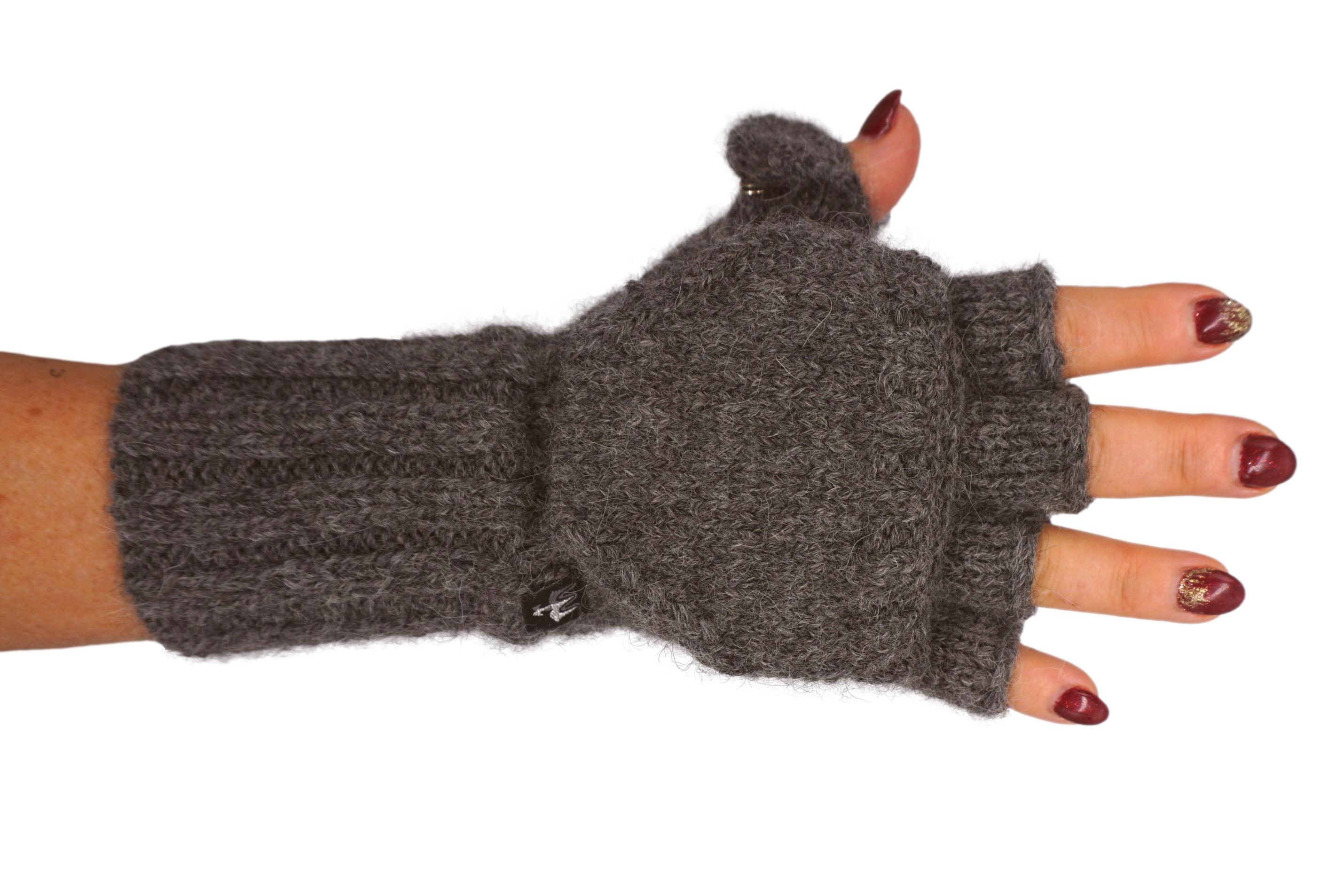 Hochwertige, Handschuhe mit angestrickten Fingern, Daumen und Kapuze aus Babyalpaka Farbe: Naturweiß, Hellbraun, Hellgrau, Anthrazit, Schwarz | Handmade by Millwa Hochwertige, Handschuhe mit angestrickten Fingern, Daumen und Kapuze aus Babyalpaka Farbe: Naturweiß, Hellbraun, Hellgrau, Anthrazit, Schwarz | Handmade by Millwa