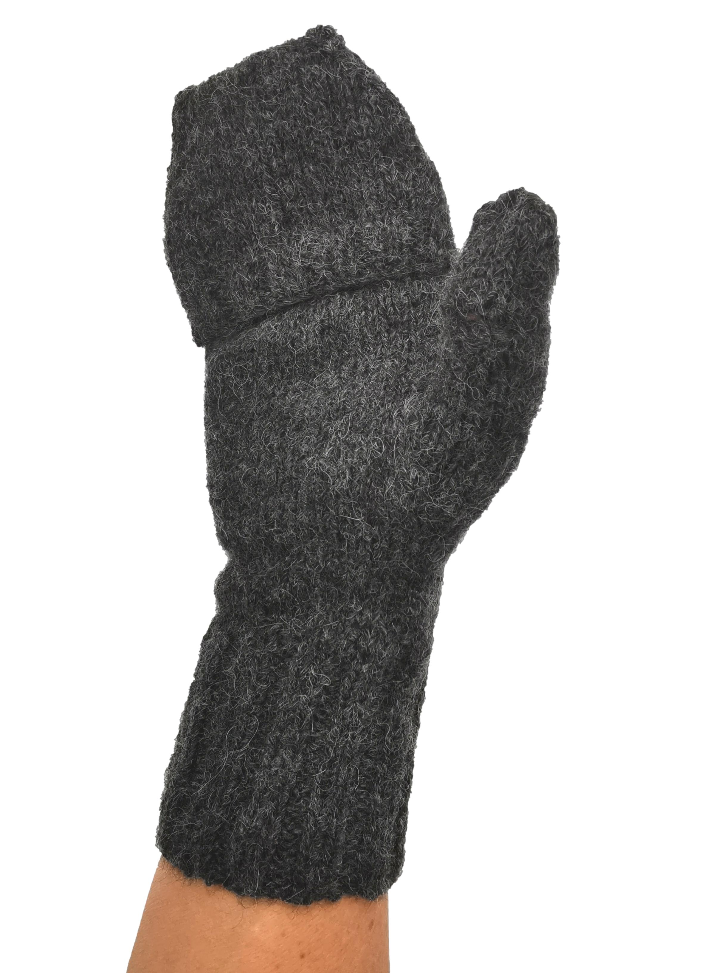 Hochwertige, Handschuhe mit angestrickten Fingern, Daumen und Kapuze aus Babyalpaka Farbe: Naturweiß, Hellbraun, Hellgrau, Anthrazit, Schwarz | Handmade by Millwa Hochwertige, Handschuhe mit angestrickten Fingern, Daumen und Kapuze aus Babyalpaka Farbe: Naturweiß, Hellbraun, Hellgrau, Anthrazit, Schwarz | Handmade by Millwa