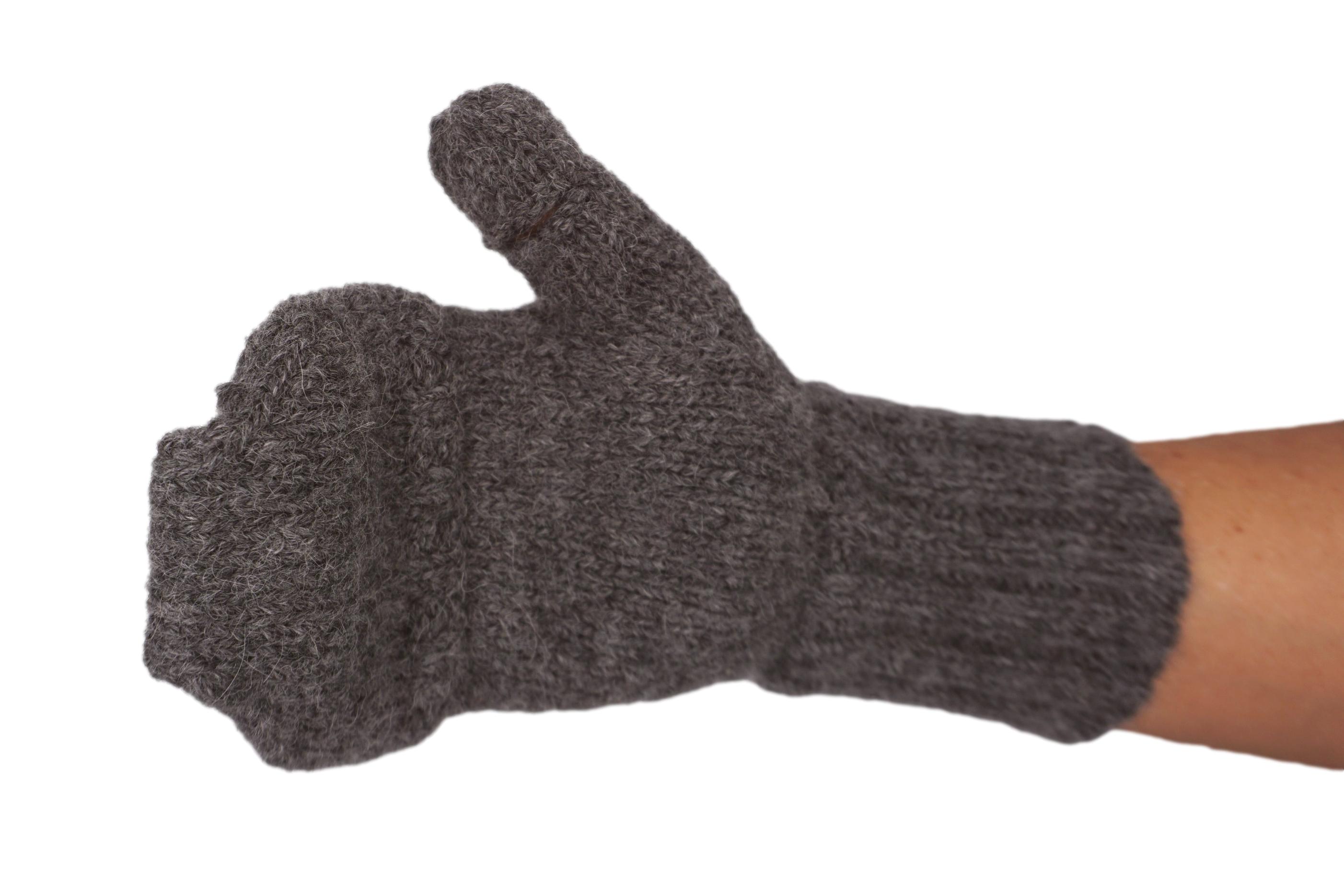 Hochwertige, Handschuhe mit angestrickten Fingern, Daumen und Kapuze aus Babyalpaka Farbe: Naturweiß, Hellbraun, Hellgrau, Anthrazit, Schwarz | Handmade by Millwa Hochwertige, Handschuhe mit angestrickten Fingern, Daumen und Kapuze aus Babyalpaka Farbe: Naturweiß, Hellbraun, Hellgrau, Anthrazit, Schwarz | Handmade by Millwa