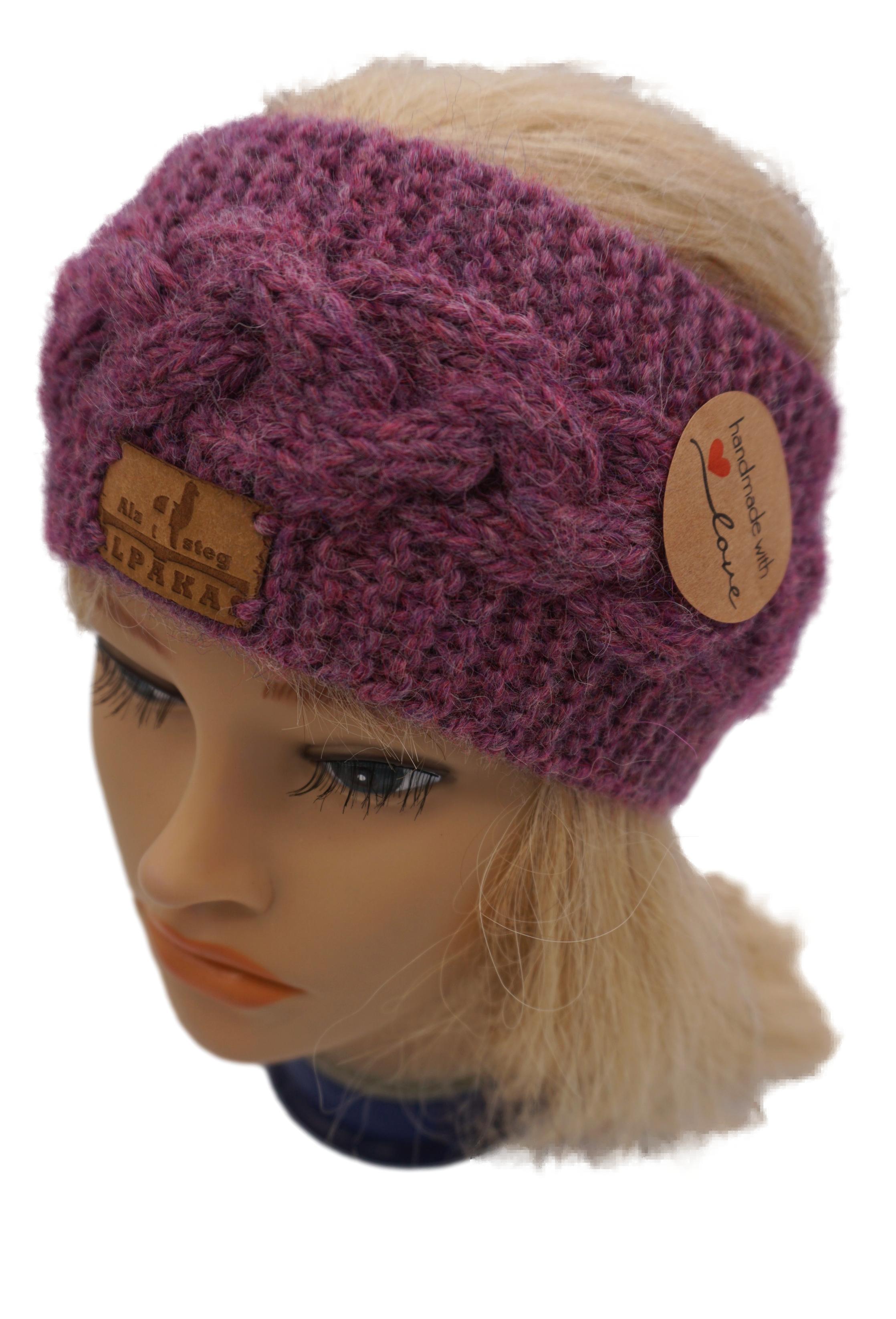 Stirnband aus 100% feinster Alpakawolle im Zopfmusterdesign in vielen verschiedenen Farben | Handmade by Alzsteg-Alpakas Stirnband aus 100% feinster Alpakawolle im Zopfmusterdesign in vielen verschiedenen Farben | Handmade by Alzsteg-Alpakas
