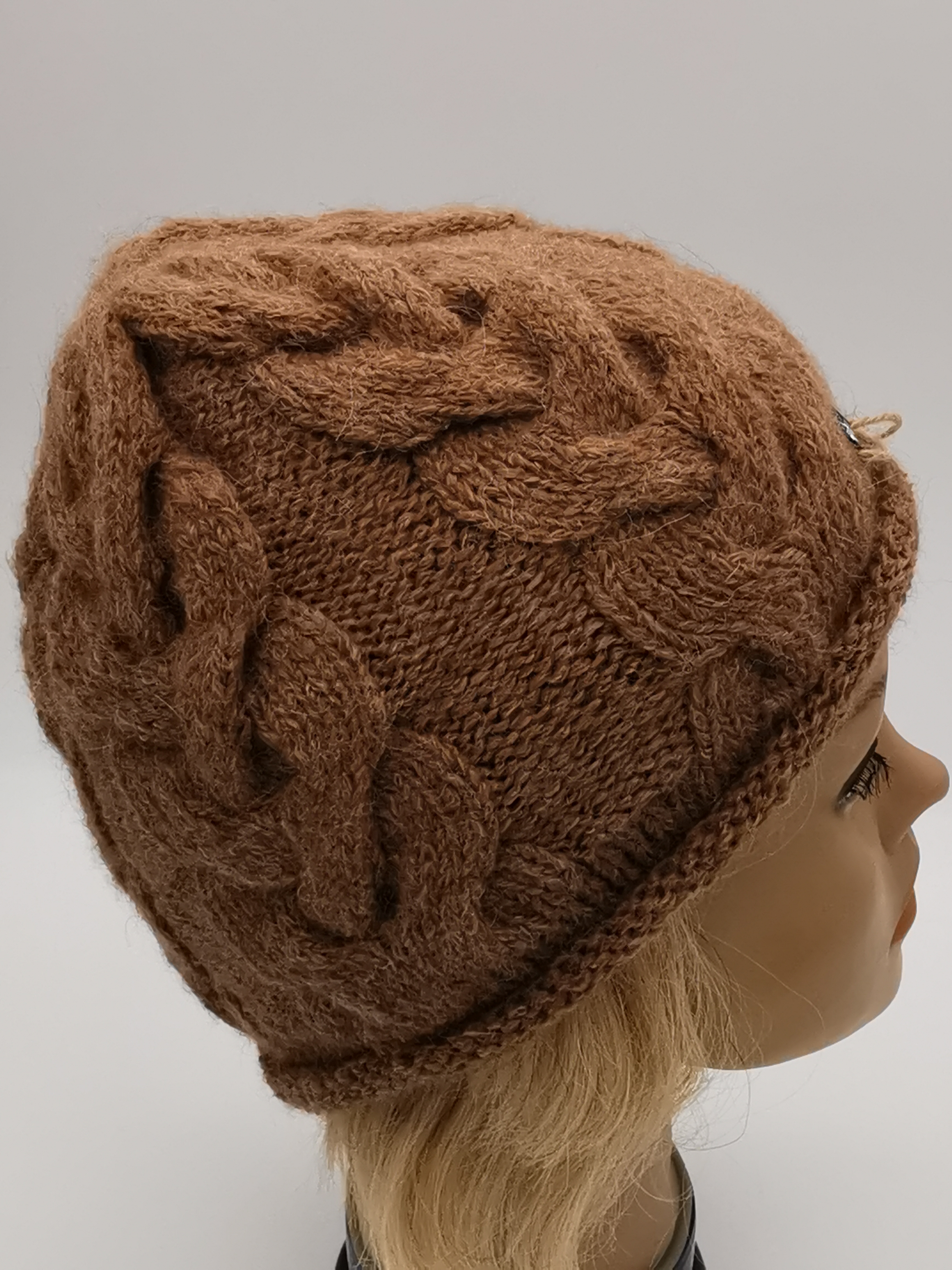 ALPAKASHOP-BAYERN | Zopfmuster-Mütze aus 100% Babyalpakagarn in verschieden Farben