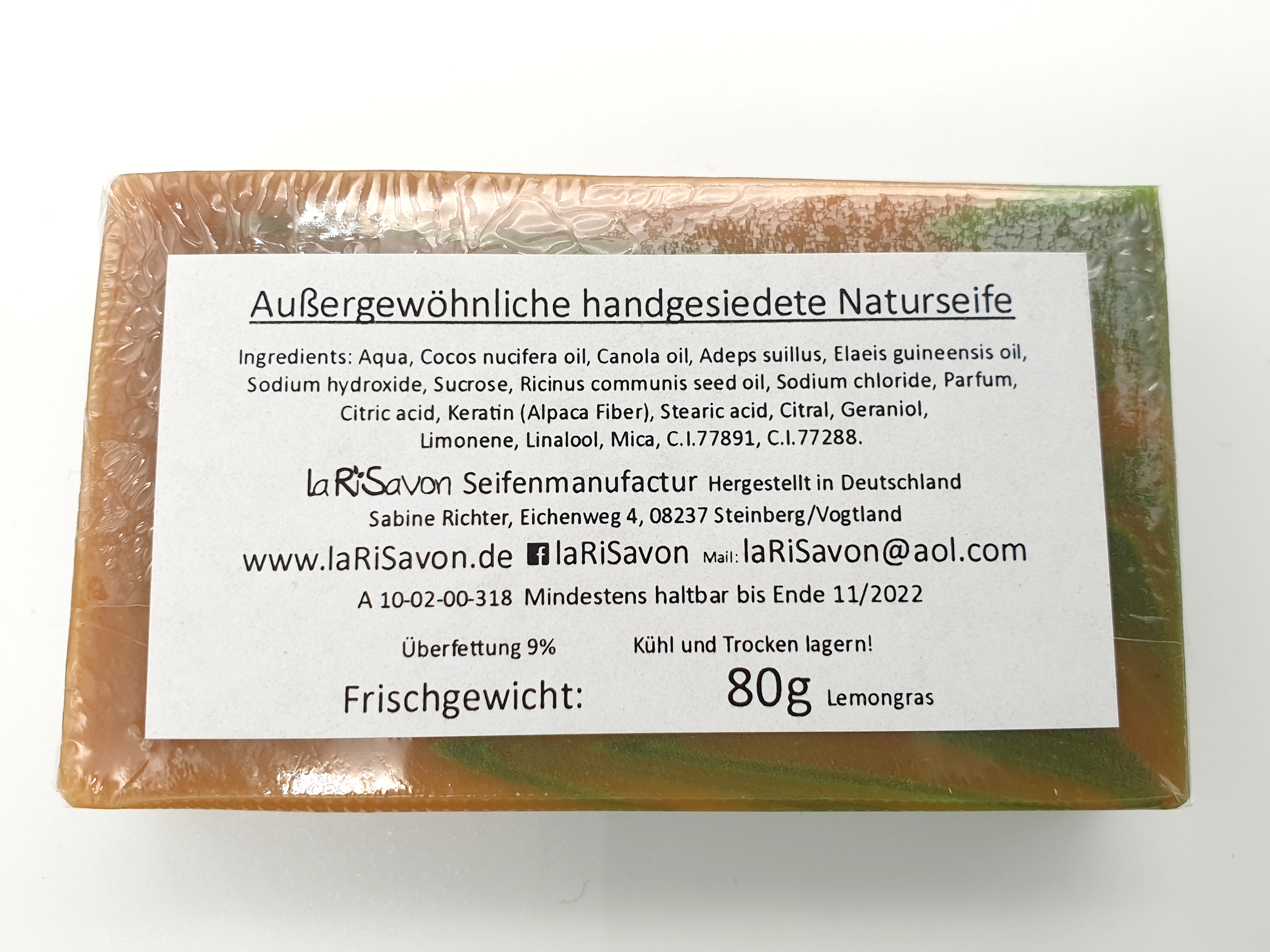 Pflegende Alpaka-Keratin-Seife handgesiedet, verschiedene Sorten zur Auswahl