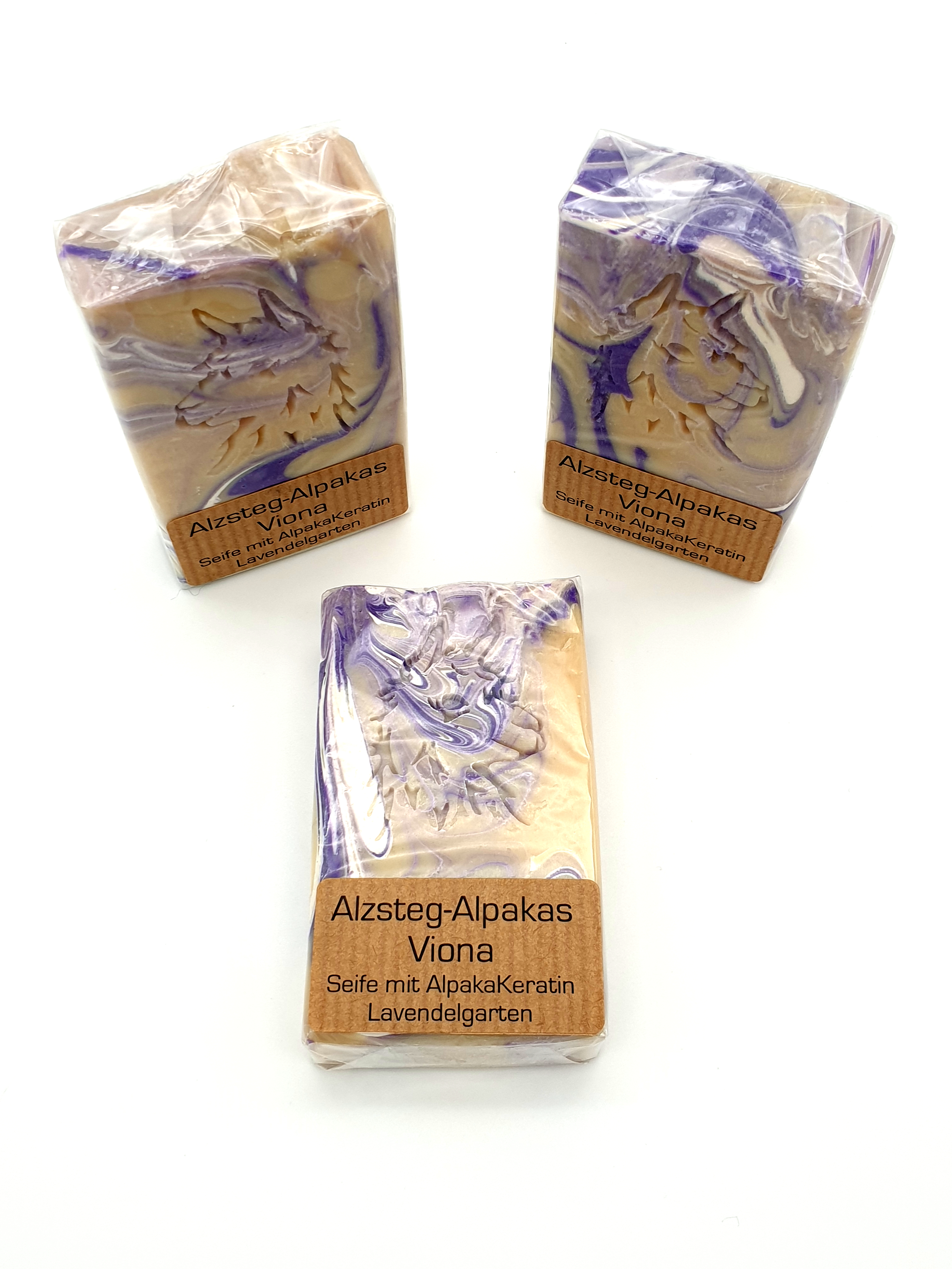 Pflegende Alpaka-Keratin-Seife handgesiedet, verschiedene Sorten zur Auswahl
