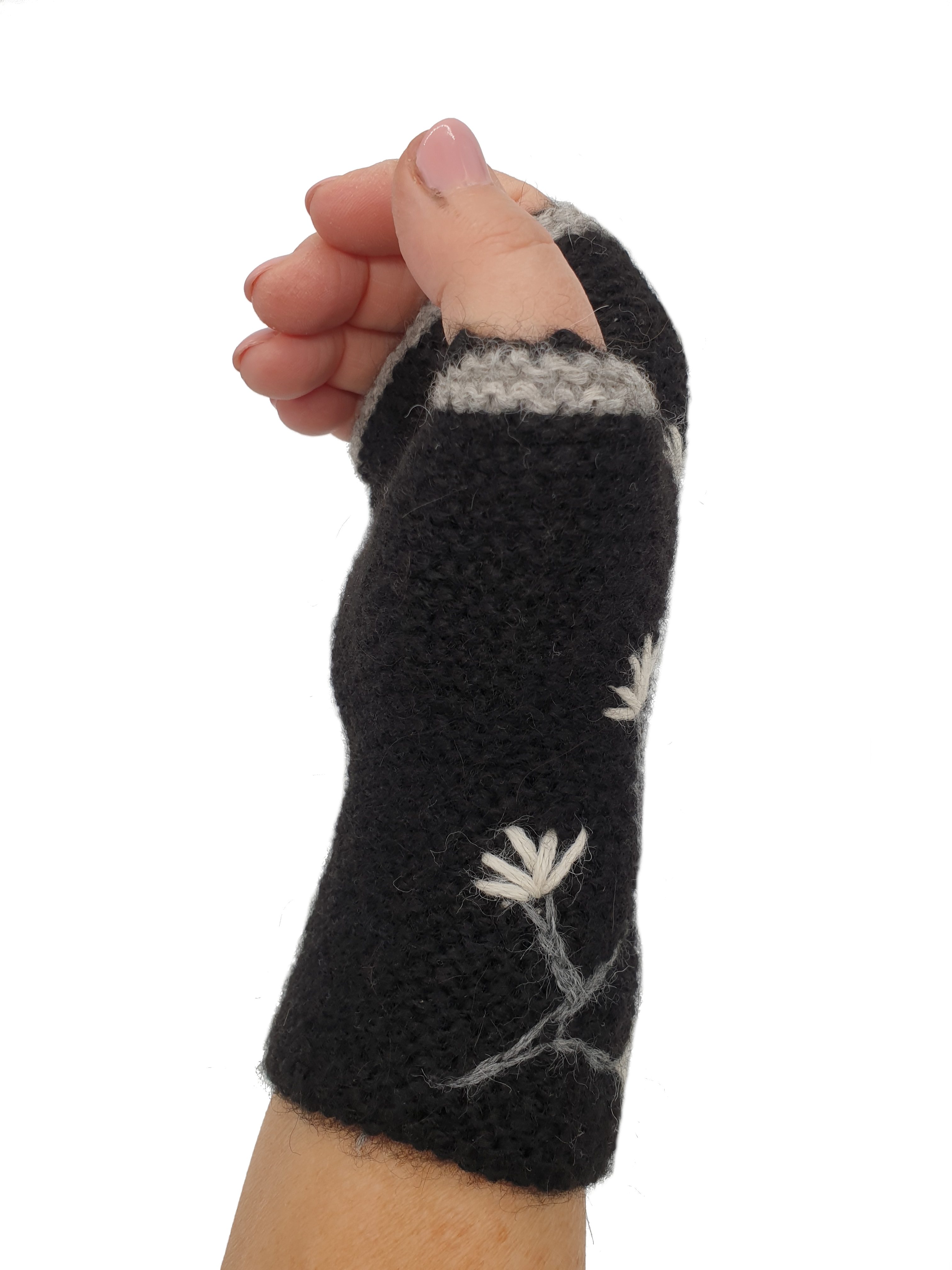 ALPAKASHOP-BAYERN | Hochwertige Pulswärmer mit angestricktem Daumen aus Babyalpaka in verschiedenen Farben
