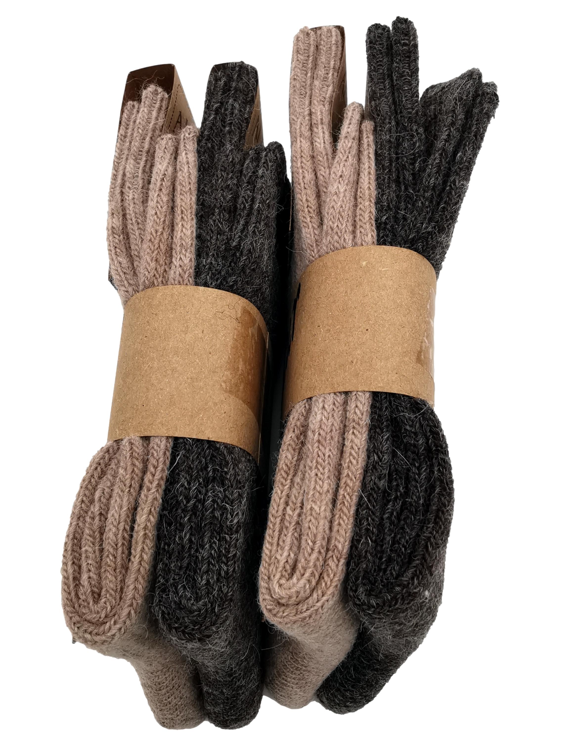 ALPAKASHOP-BAYERN | 2 Paar Alpaka-Socken fein gestrickt